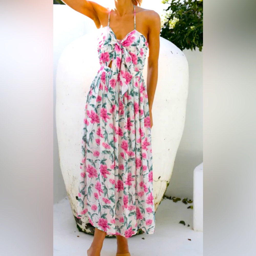 Floral MIDI Dress Size X-Small